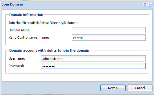 تصویر شماره ۲ | نحوه‌ی اتصال Kerio Control به Active Directory