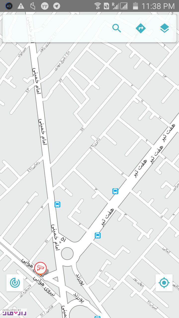 نقشه خیابانهای قم