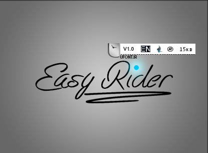 فونت انگلیسی Easy Rider