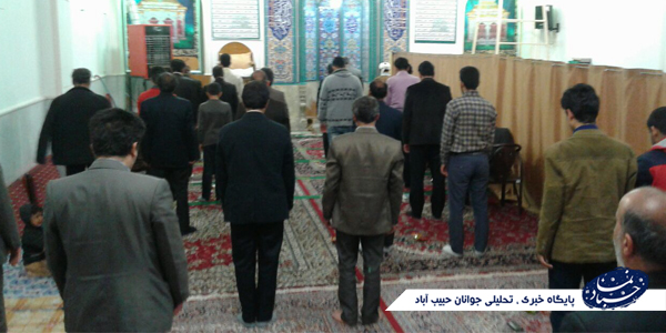 نماز لیلة الرغائب در مسجد حاج ملاحسین حبیب آباد