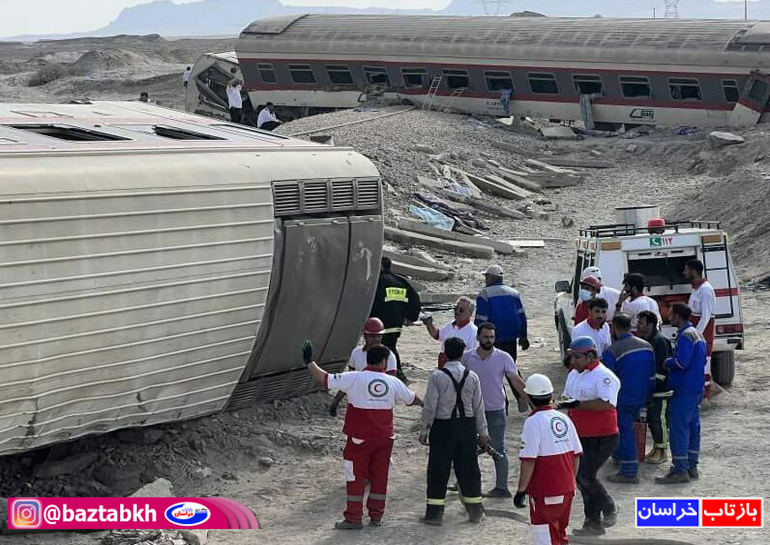 حادثه قطار در طبس/ ۲۱ فوتی و ۸۷ مصدوم/ دستور رییس جمهور برای پیگیری علت حادثه