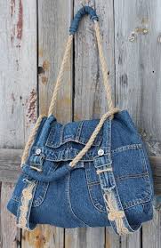 کیف دستی از شلوار جین قدیمی