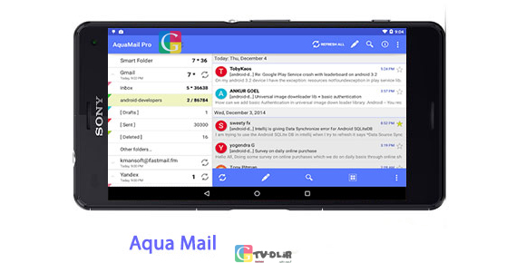 دانلود نرم افزار مدیریت ایمیل Aqua Mail 1.6.2.9 – اندروید