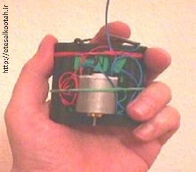 استفاده از یک الکتروموتور کوچک به عنوان فرستنده ی جرقه ای