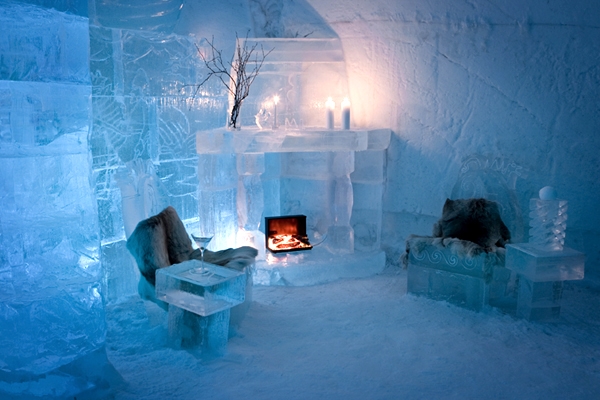 هتل جذاب یخی در شهر کوبک کانادا