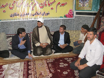 حضور نماینده مجلس شورای اسلامی در روستا