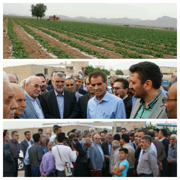 حضور وزیر محترم جهاد کشاورزی جناب آقای مهندس حجتی و همراهان در شهر وزوان