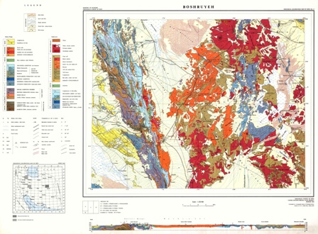 نقشه زمین شناسی بوشهر