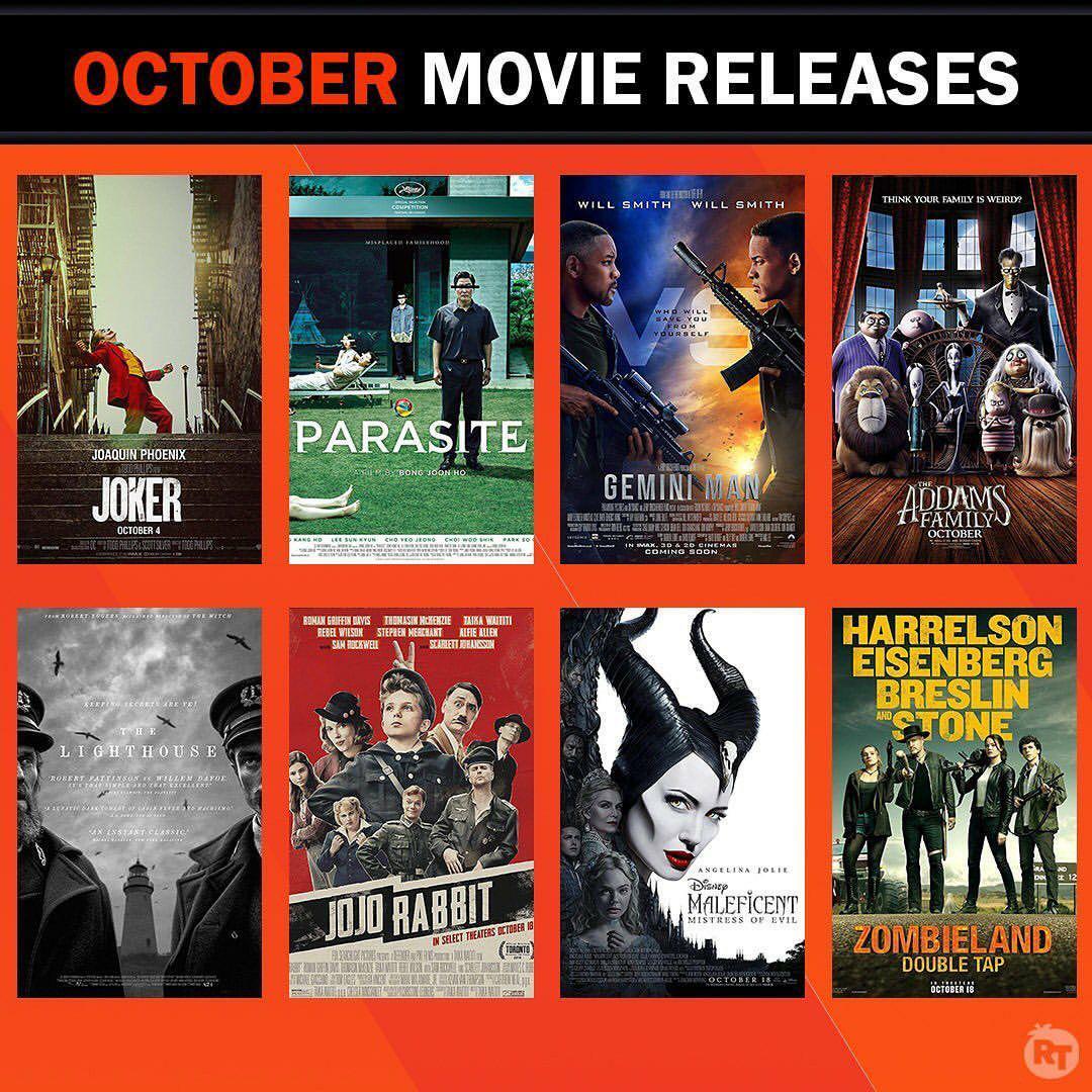 مورد انتظارترین فیلم های که در ماه اکتبر اکراین می شوند