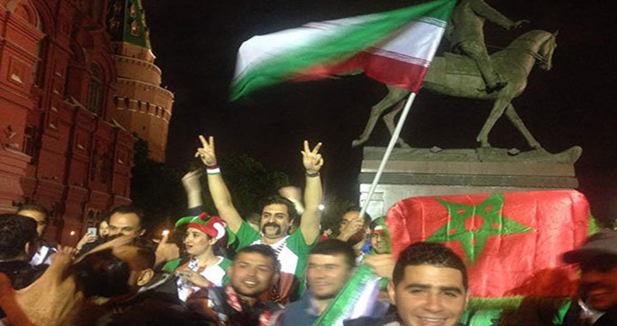 شب هیجانی میدان سرخ با حضور دوآتشه‌ها/ جنگ بین ایران و مراکش!