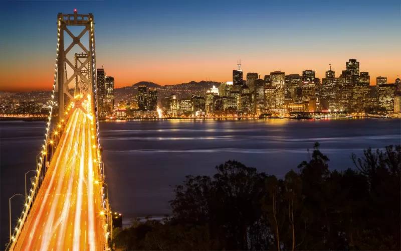 والپیپر پل خلیج سانفرانسیسکو اوکلند San Francisco Oakland Bay Bridge 5