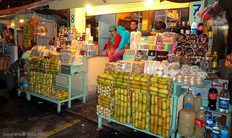 فروش نیشکر در بانیوس اکوادور
