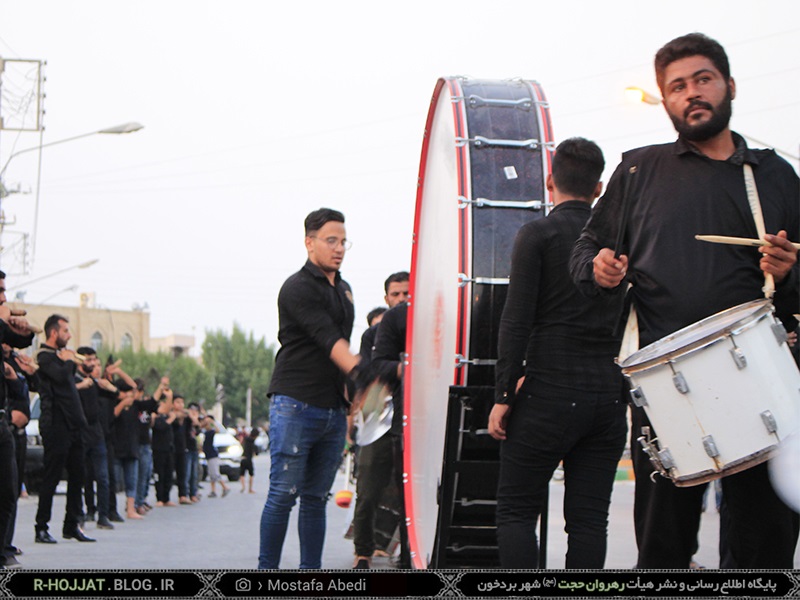 عزاداری روز تاسوعا حسینی در شهر بردخون