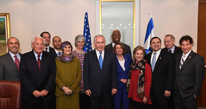 هیاتی از کنگره آمریکا با نتانیاهو دیدار کرد