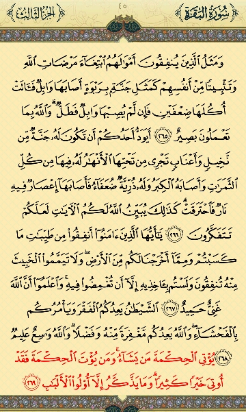 صفحه 45 قرآن کریم