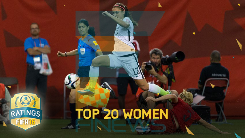 20 بازیکن برتر زن در FIFA 16 چه کسانی هستند؟