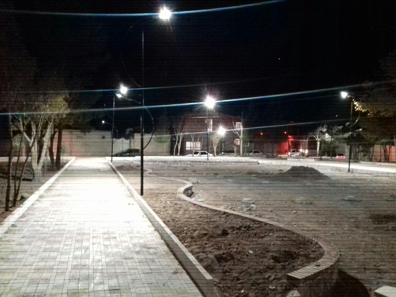 پارک شرف آباد.روشنایی و ساخت پایه چراغ طرح S