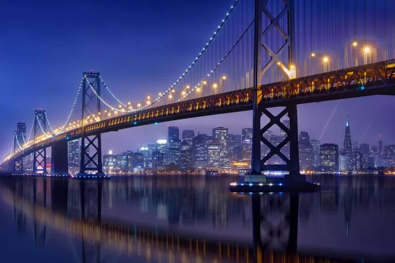 والپیپر پل خلیج سانفرانسیسکو اوکلند San Francisco Oakland Bay Bridge 8