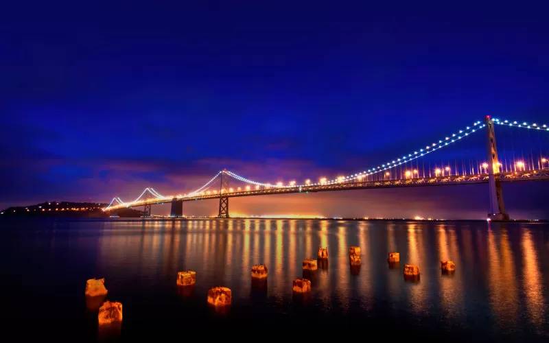والپیپر پل خلیج سانفرانسیسکو اوکلند San Francisco Oakland Bay Bridge 3