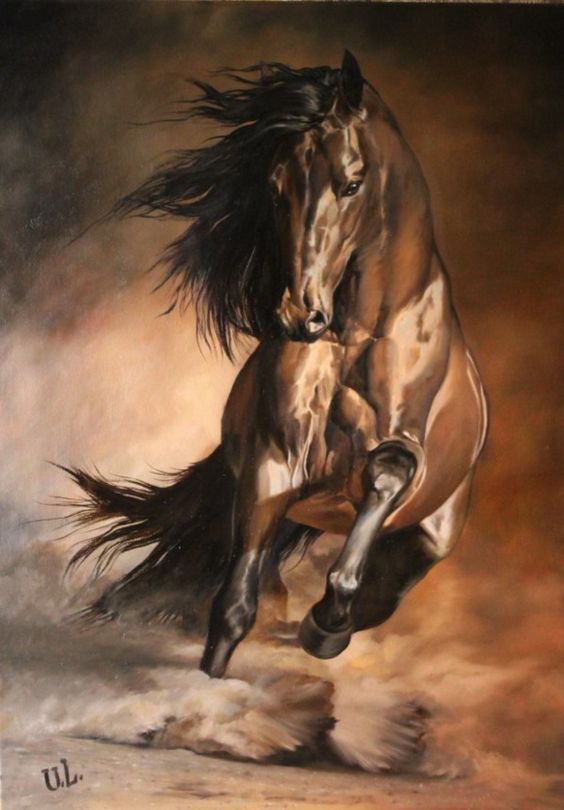 Striking Horse Painting 
