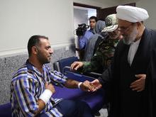 عیادت نمایندگان رهبر معظم انقلاب اسلامی از مجروحان حادثه تروریستی اهواز
