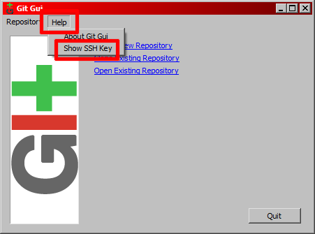 Github desktop generate ssh key for git