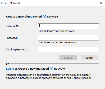create network window