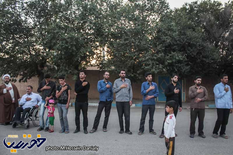 گزارش تصویری دسته‌ی عزاداری خیابانی بمناسبت شهادت حضرت امام صادق(ع) در خوزنین