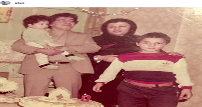چهره ها/ جشن تولد یک سالگی «علی اوجی» در کنار خانواده‌اش