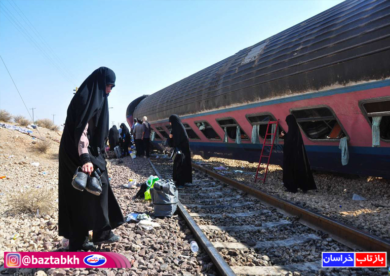 خروج قطار مسافربری از ریل در محور طبس_یزد/ اعزام ۱۰ دستگاه آمبولانس و ۳ فروند بالگرد