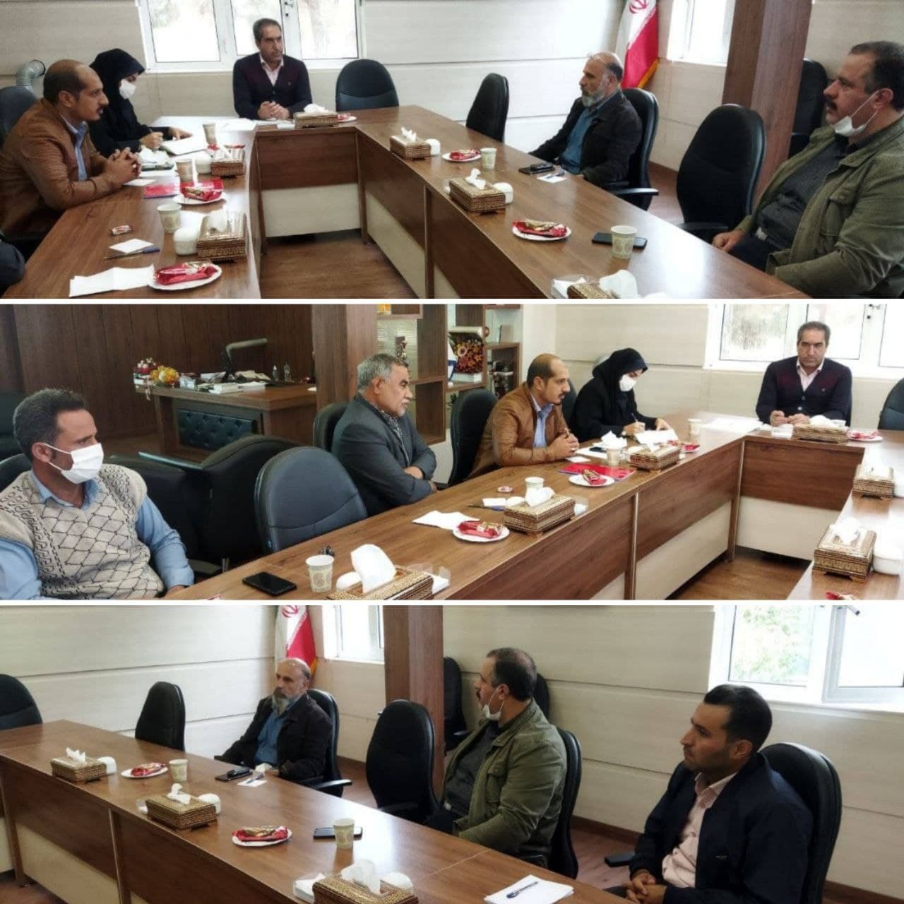 جلسه شهردار و شورای اسلامی شهر با سرمایه گذاران بخش خصوصی و رایزنی و تبادل نظر جهت سرمایه‌گذاری در شهر وزوان