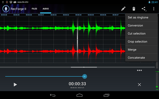 دانلود RecForge II Pro – Audio Recorder 1.0.1g نرم افزار حرفه ای ضبط و ویرایش صدا در اندروید