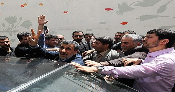 عکس/ احمدی نژاد در راهپیمایی روز قدس