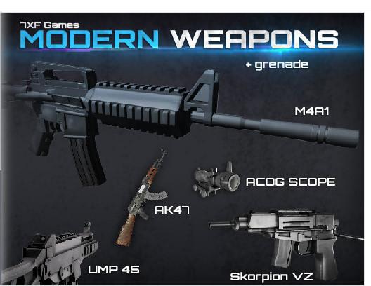 دانلود رایگان پکیج Modern Weapons Pack