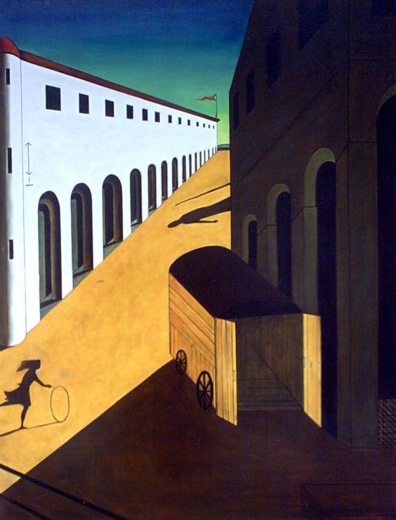 سرّ و سودای یک خیابان - جورجیو دی شیریکو -  Mystery and Melancholy of a Street- Giorgio de Chirico
