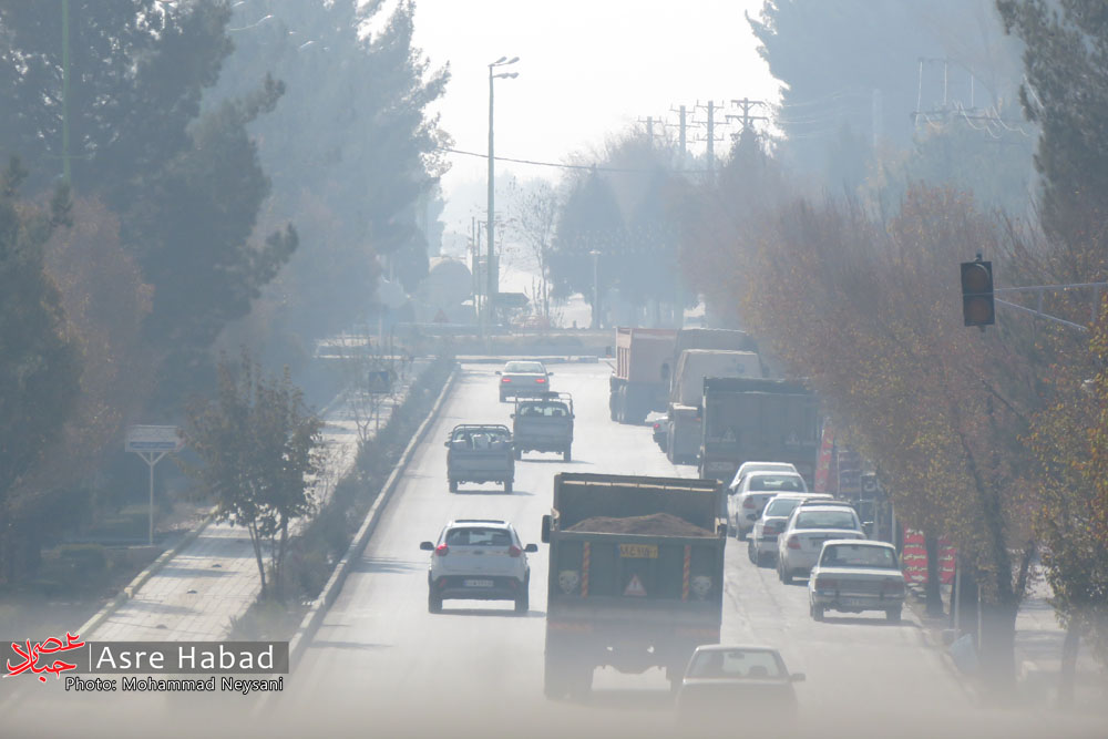 تصاویر | آلودگی هوای حبیب آباد