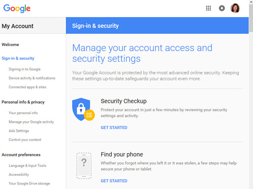 امنیت Gmail