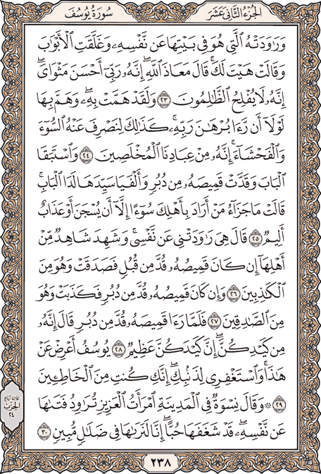 صفحه 238 قرآن کریم