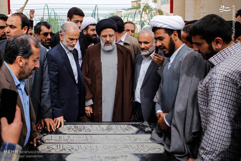 حجه الاسلام دکتر رییسی در گلزار شهدای همدان