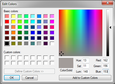 تشخیص رنگ از روی کد با Paint