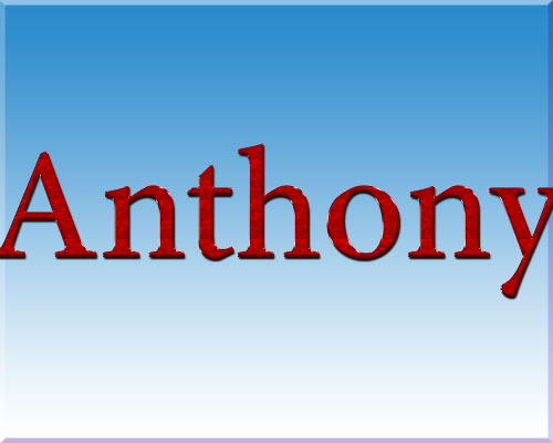 name Picture Anthony