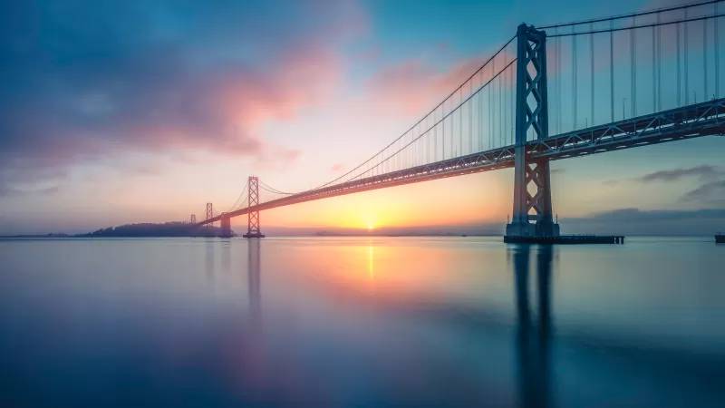 والپیپر پل خلیج سانفرانسیسکو اوکلند San Francisco Oakland Bay Bridge 6