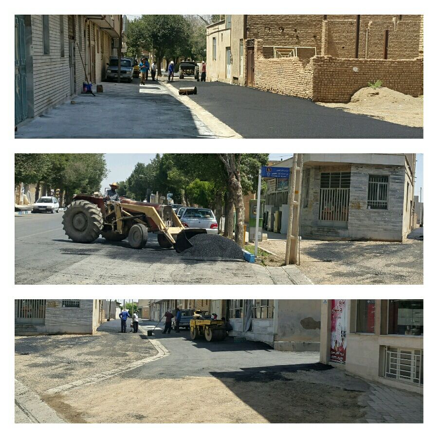 تکمیل پروژه آسفالت انتهای خیابان بسیج(پشت صندوق قرض الحسنه شهید بهشتی)