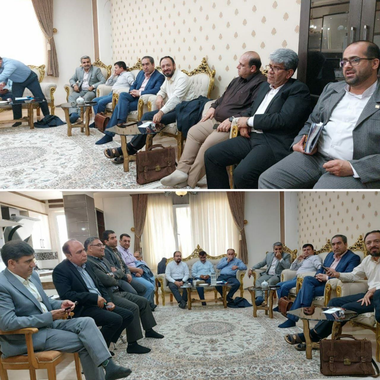 جلسه شهردار و تعدادی از شهرداران استان با آقای دکتر صادقی مدیر کل دفتر امور شهری و شوراهای استانداری اصفهان