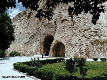طاق بستان شکارگاه شاهان ایران به روایت تصویر