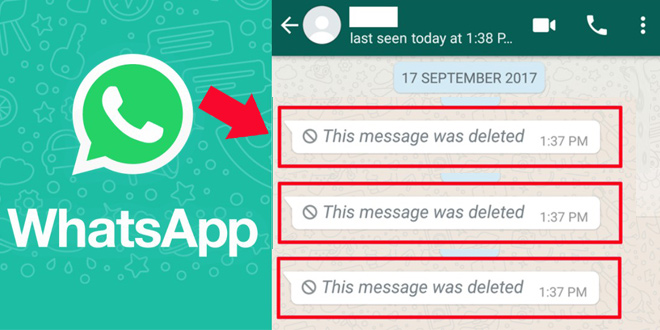 خواندن پیام های حذف شده در واتساپ