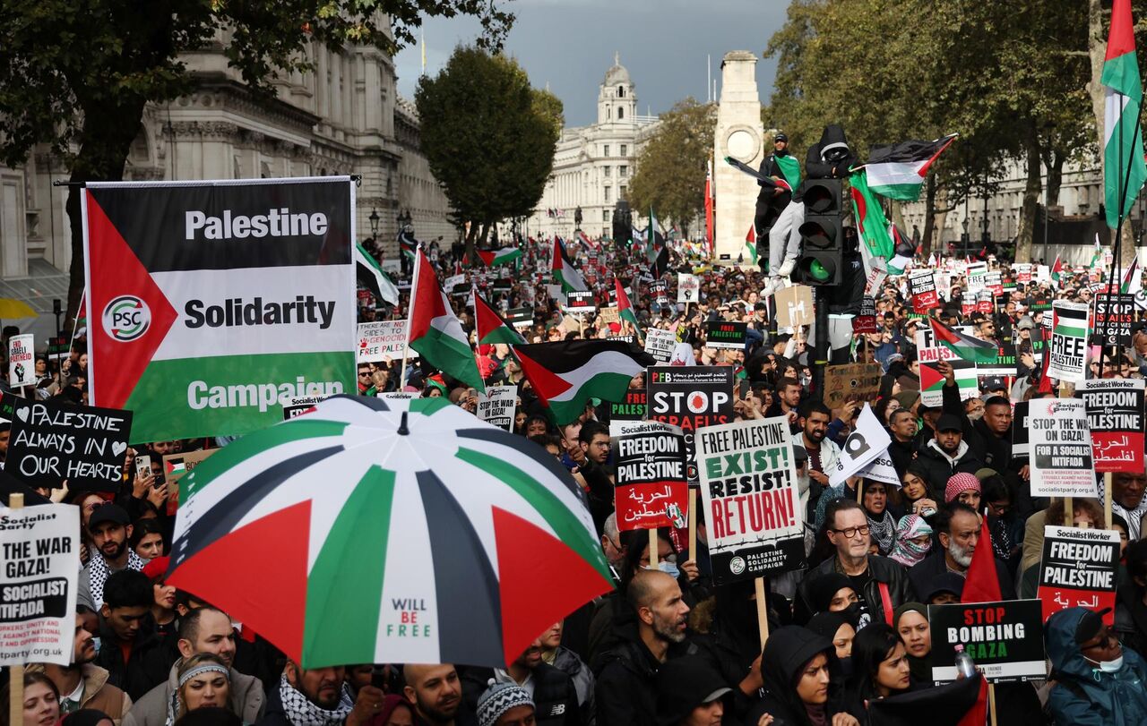 برگزاری تظاهرات ضد صهیونیستی در سراسر انگلیس