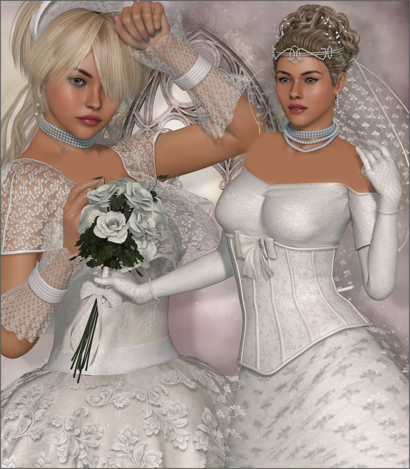 Шимейл в образе невесты