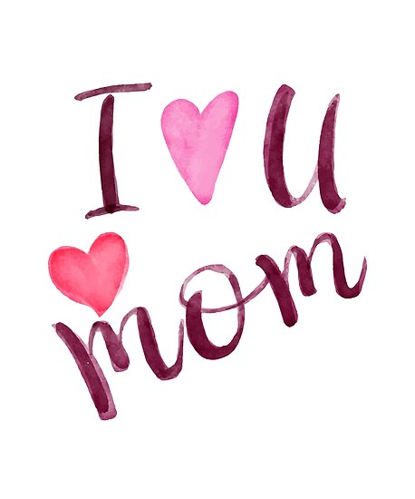 جدیدترین عکس نوشته i love you mom برای روز مادر