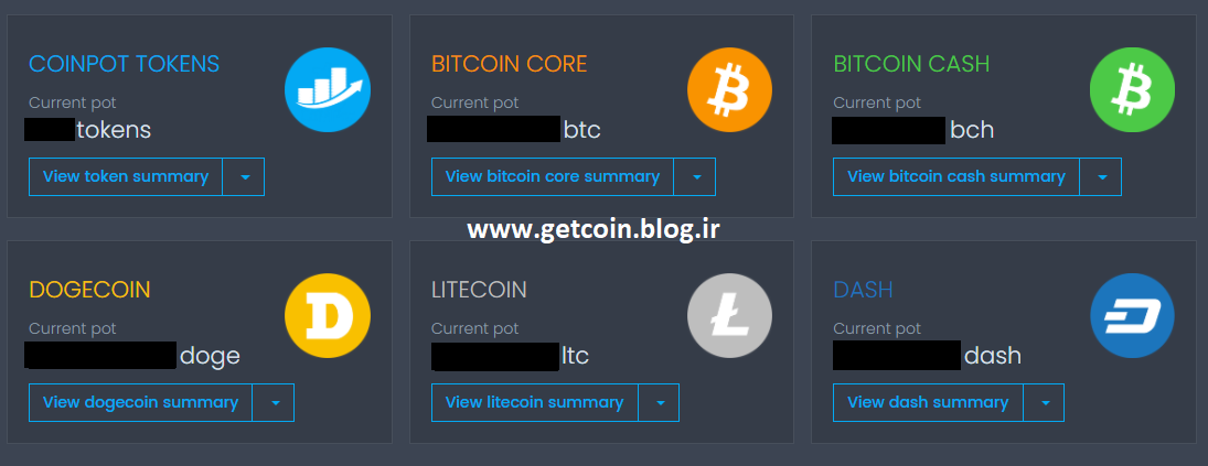 صفحه اصلی coinpot